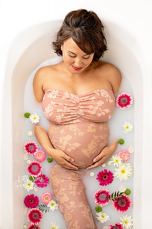 Séance photo maternité Bain de lait